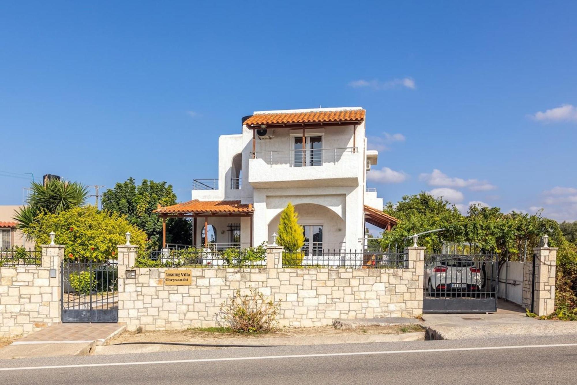 Amazing Villa Chrysanthi With Private Pool In Heraklion Epano Vathia Dış mekan fotoğraf